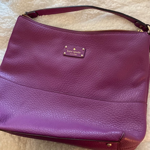 kate spade Bags Gently Used Kate Spade Purple Leather Lexy Shoulder Bag Poshmark